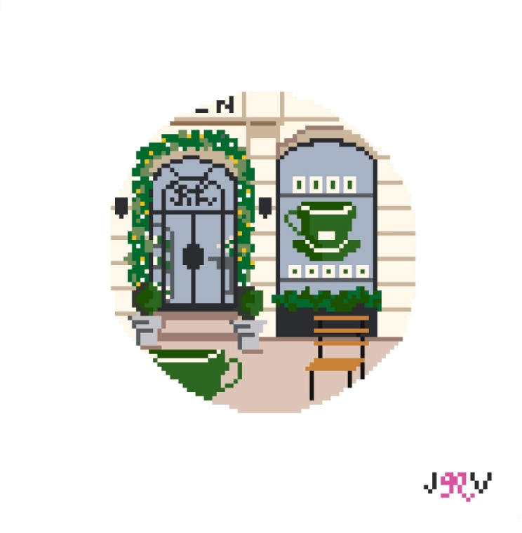 Ralph's Storefront Needlepoint Canvas