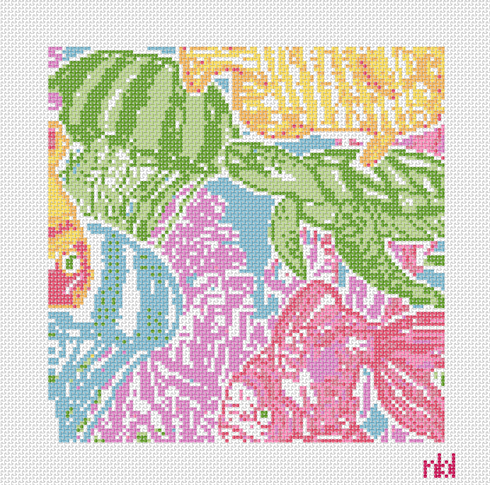 Tropical Fish Needlepoint Canvas