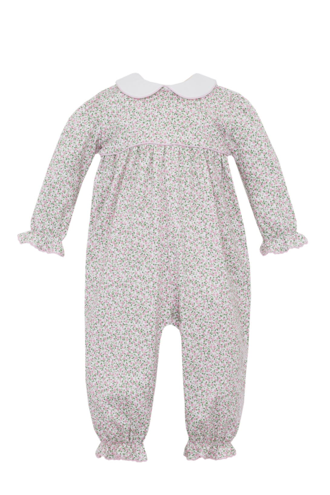 Pink Knit Liberty Floral Long Romper
