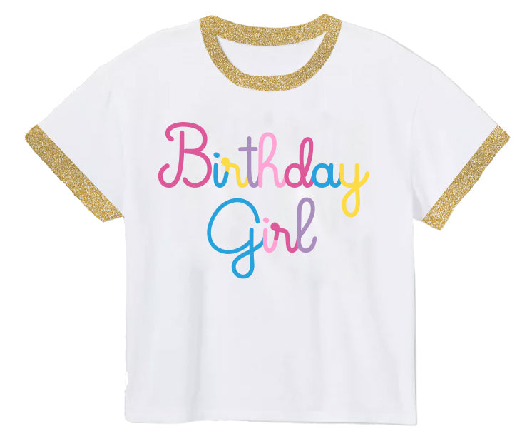 Birthday Girl Tinsel Tee PRE-ORDER