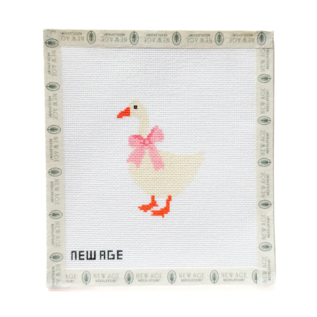 Pink Baby Goose Needlepoint Canvas