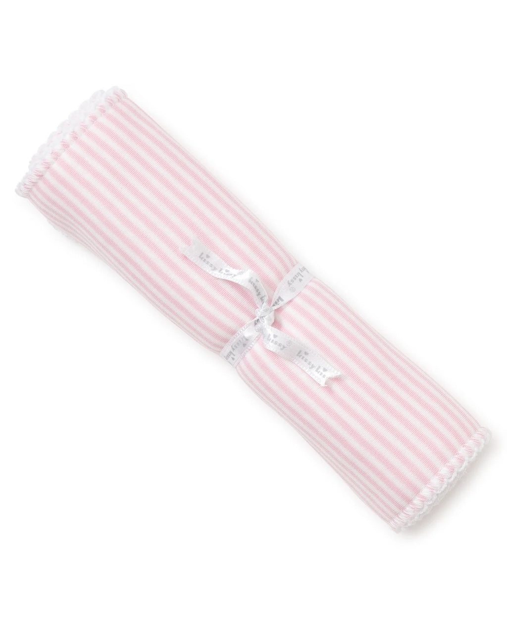 Simple Stripes Burp Cloth Pink