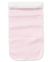 Simple Stripes Burp Cloth Pink
