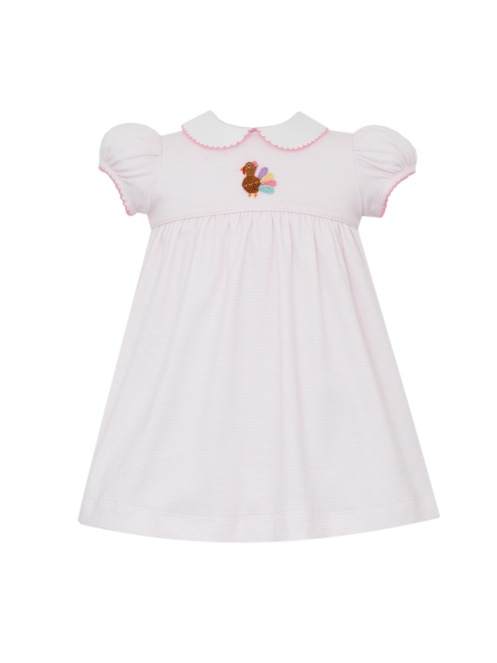 Turkey Girl's Pink Stripe Knit Dress