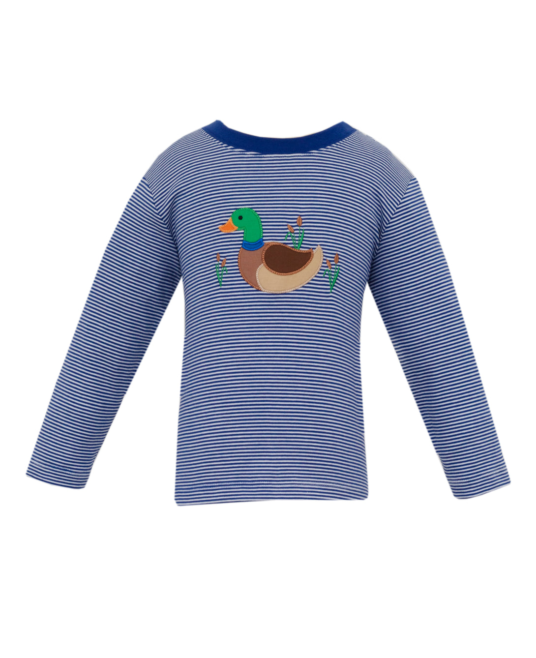 Mallard Applique Navy Knit Shirt