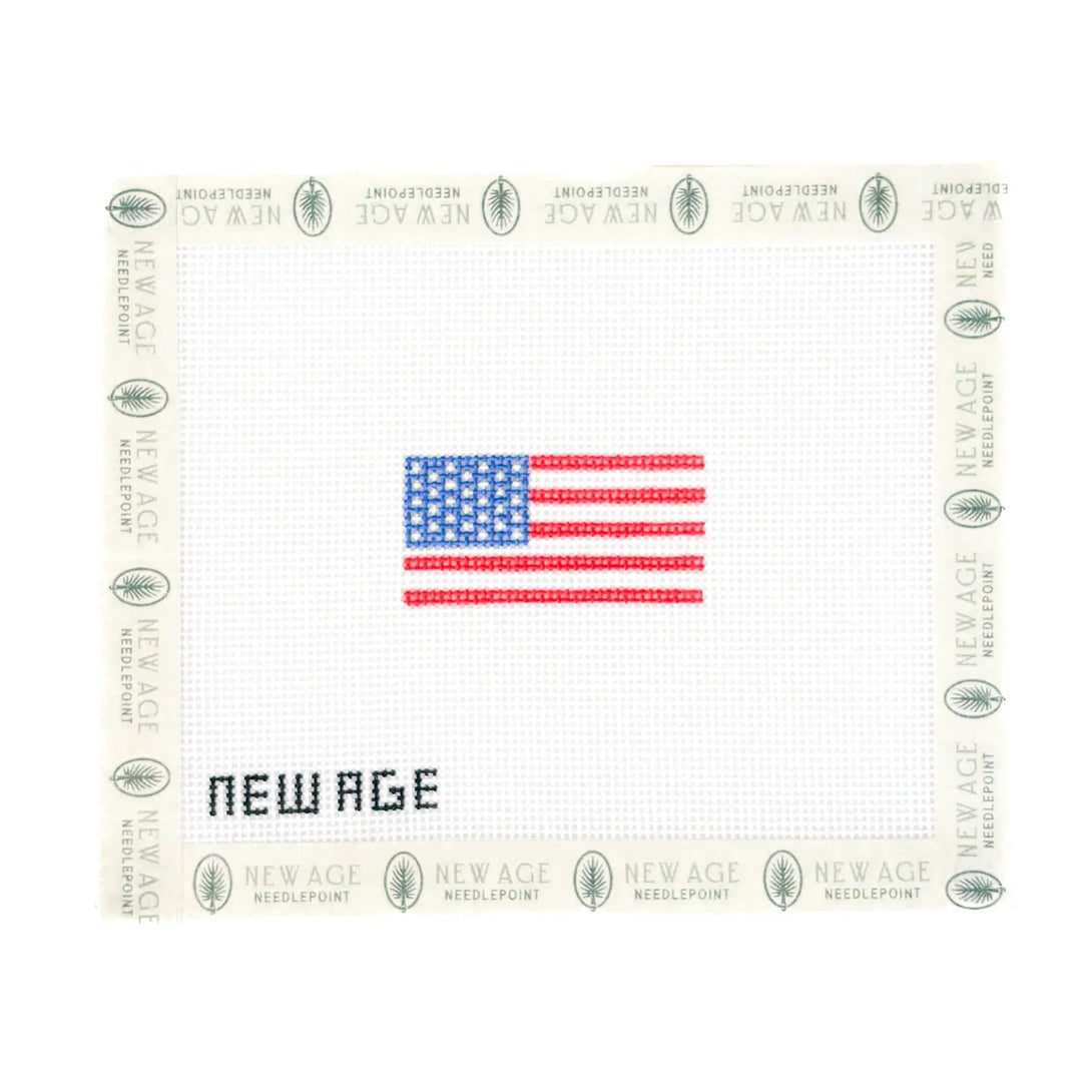 Mini American Flag Needlepoint Canvas