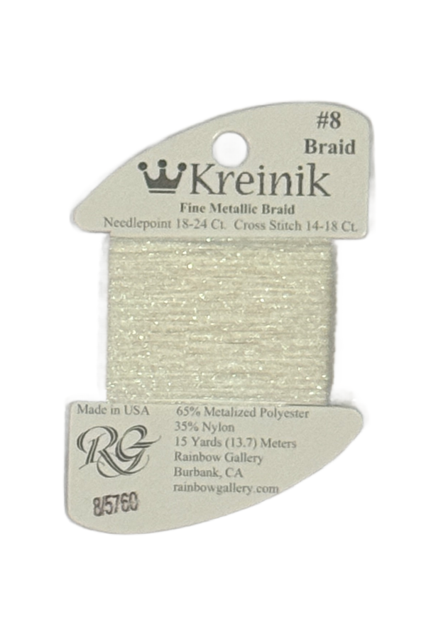 Kreinik Fine Braid #8 - 5760 Marshmallow