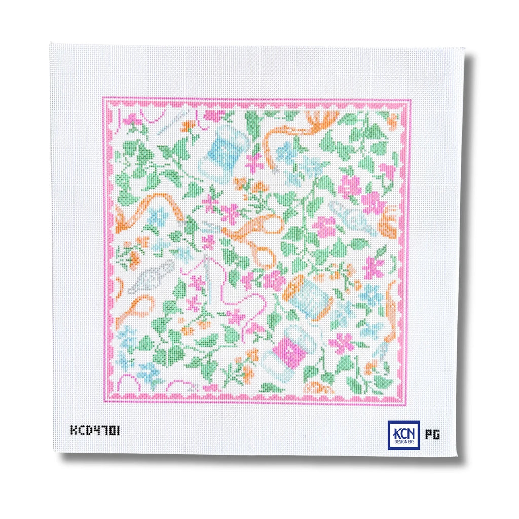 Needlepoint Print Printed Canvas