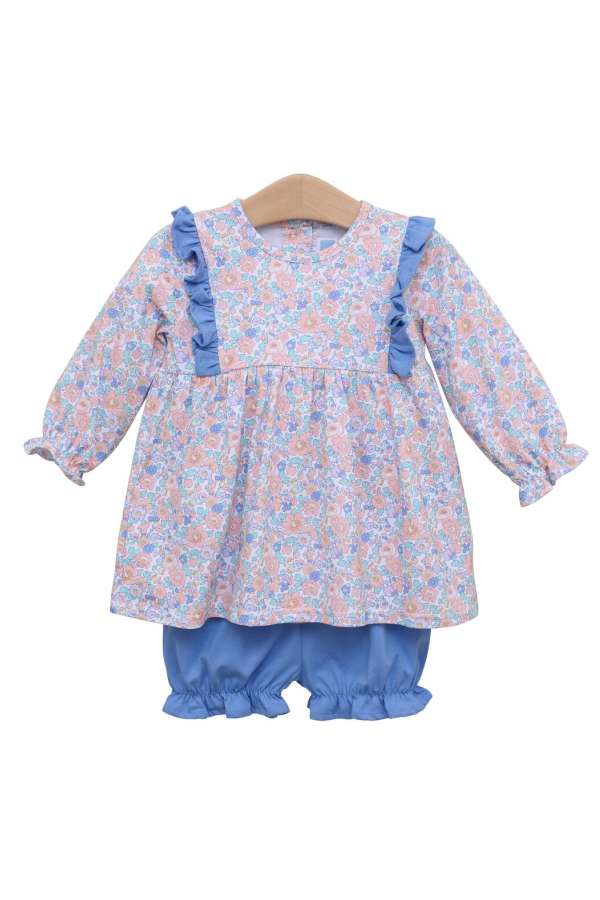 Frankie Floral Ruffle Bloomer Set