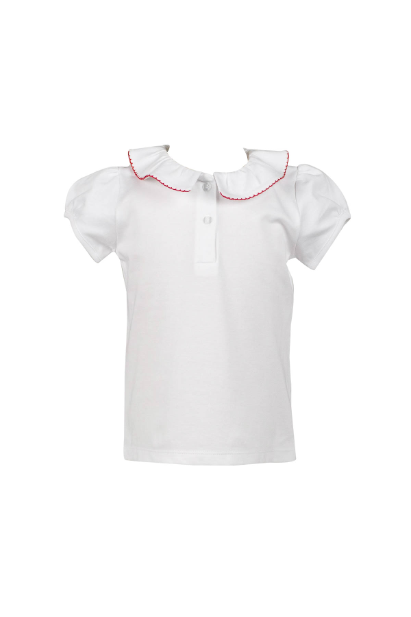 Short Sleeve Shirt with Red