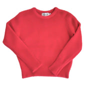 Girls Knitted Sweater Red Coral