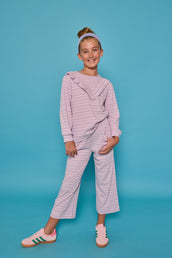 Aspen Tee - Lavender Sparkle Stripe