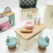 Wooden Doll House Kitchen