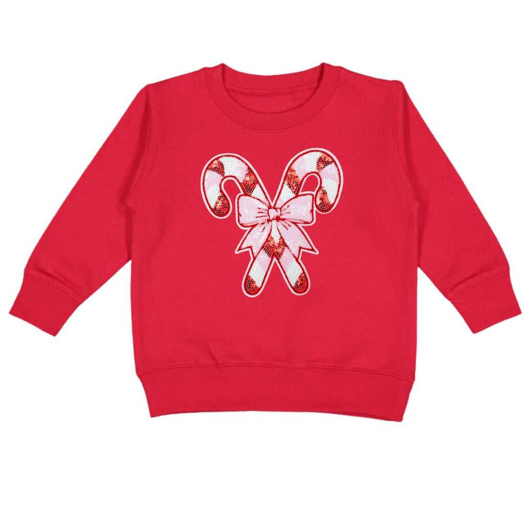 Candy Cane Patch Christmas Sweatshirt PRE-ORDER