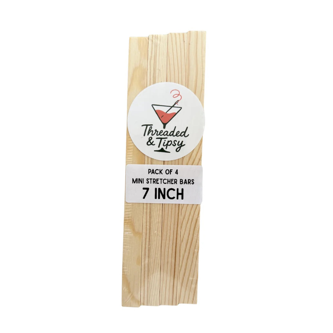 Threaded & Tipsy 7 Inch Needlepoint Stretcher Bars (4 Pack)