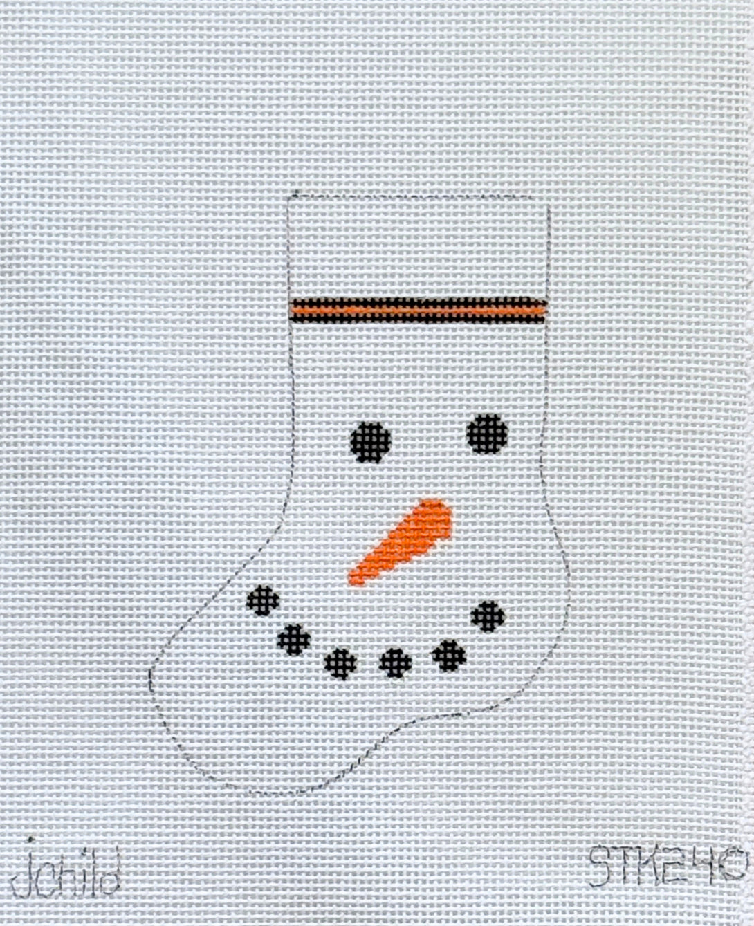 Mini Stocking Snowman Face