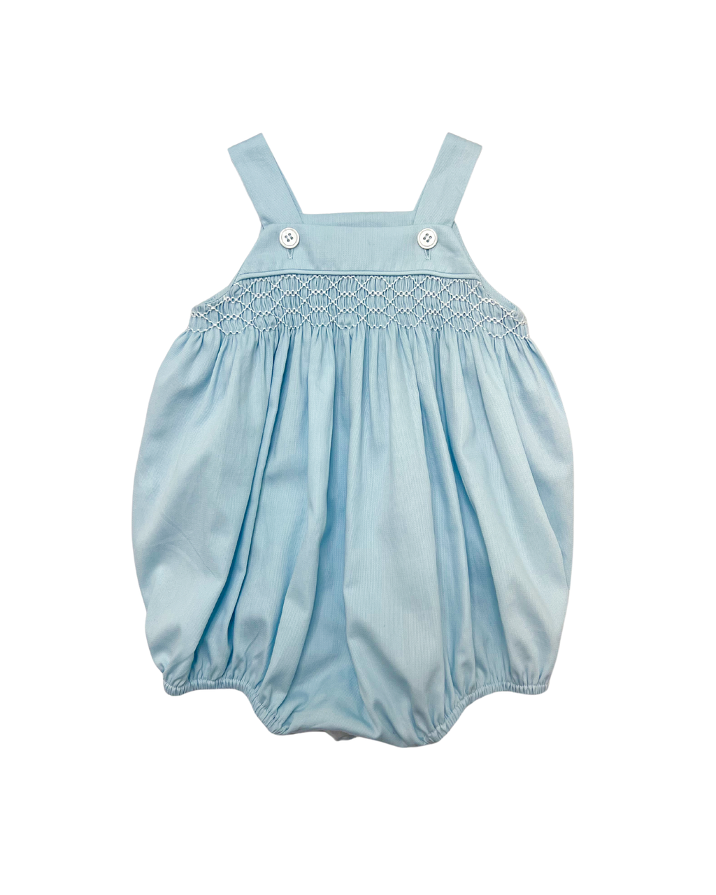 Webb Smock Bubble Baby Blue with White