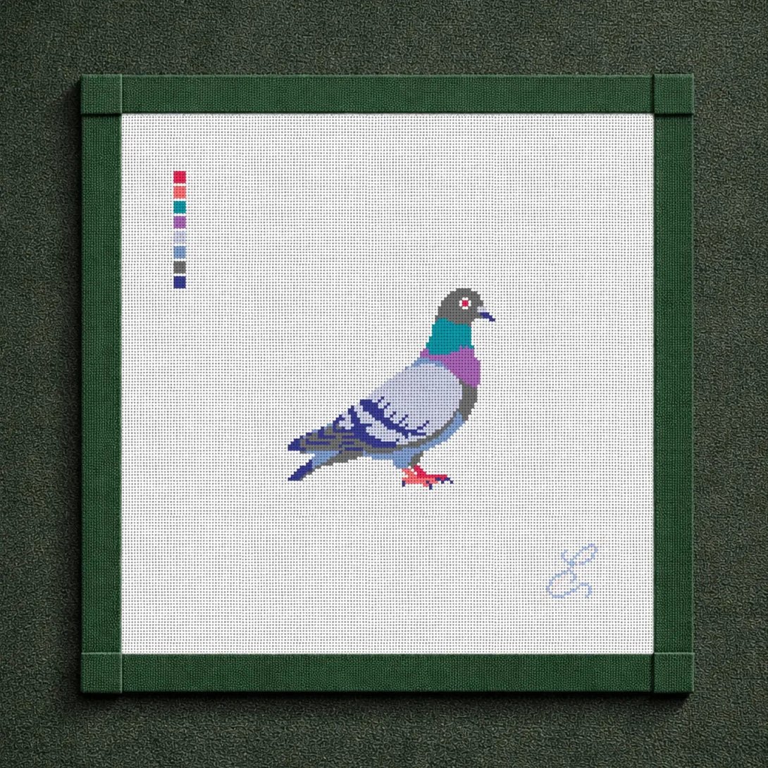 Pigeon Needlepoint Canvas