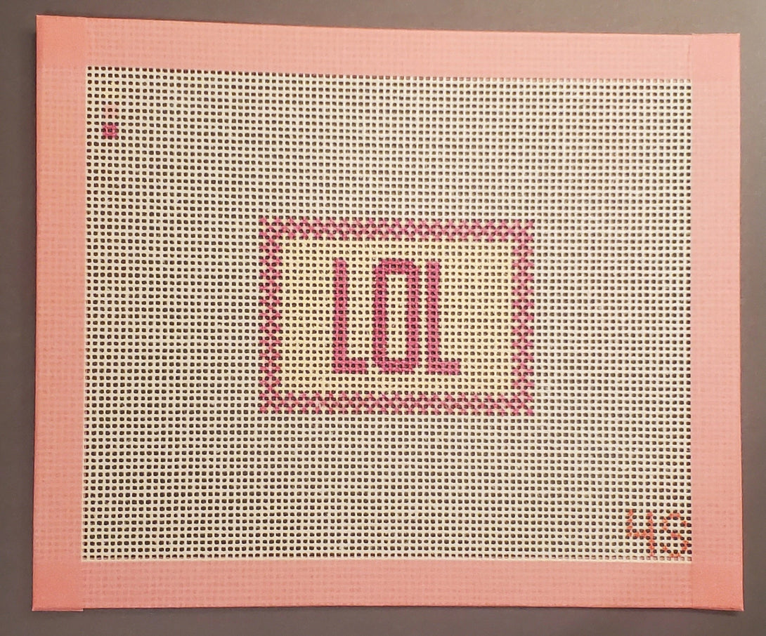 LOL Handpainted Needlepoint Canvas 14 Mesh