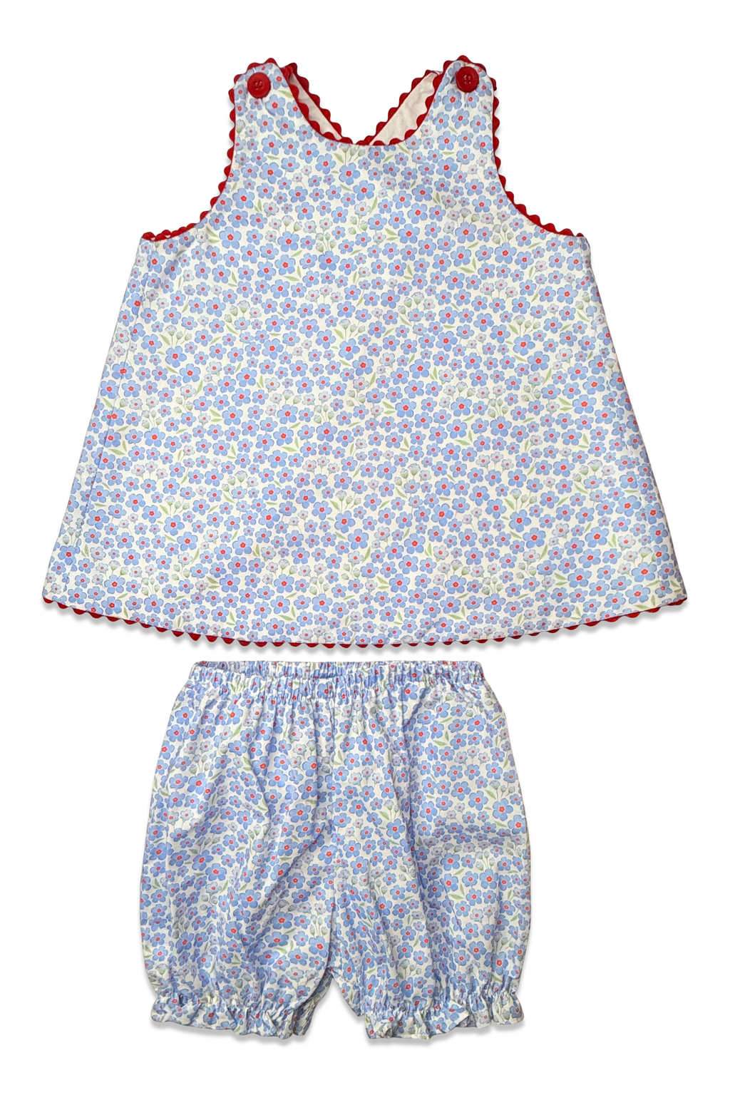 Lucy Sun Set - Red White & Bloom Floral