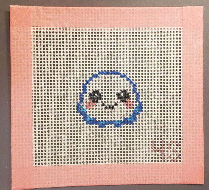 Ghost Handpainted Needlepoint Canvas 14 Mesh