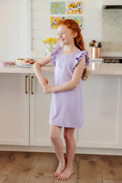 Ruehling Ruffle Dress Lauderdale Lavender