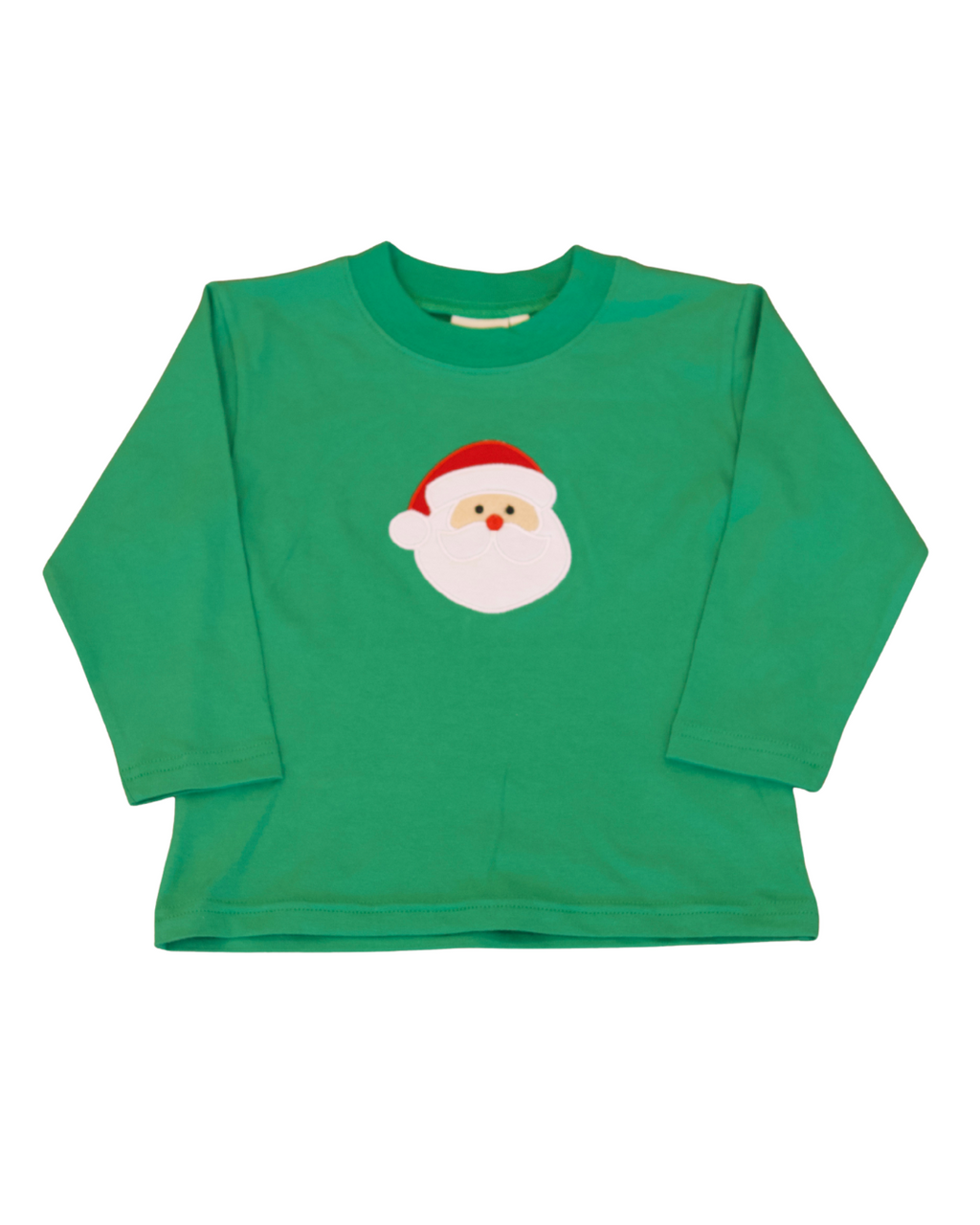 Green T-Shirt with Santa Applique