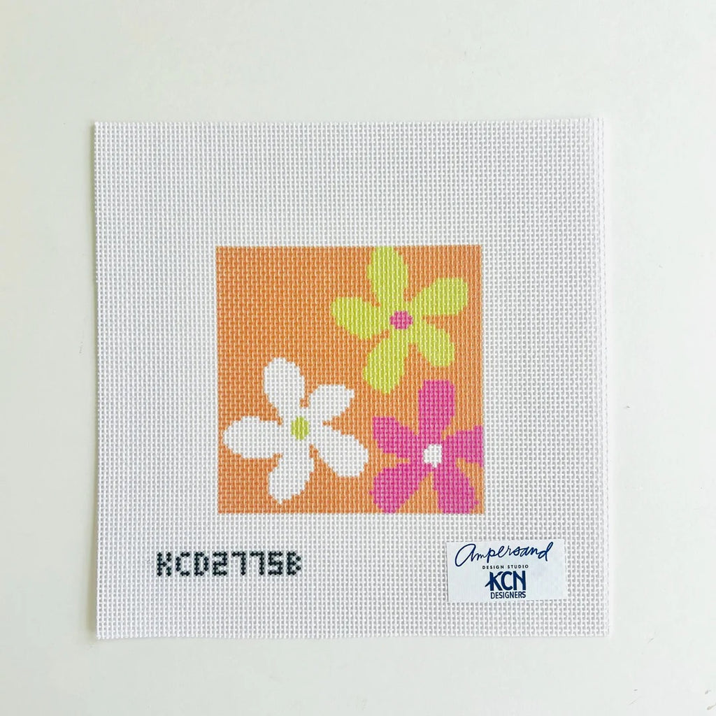 Floral Square B Printed Canvas