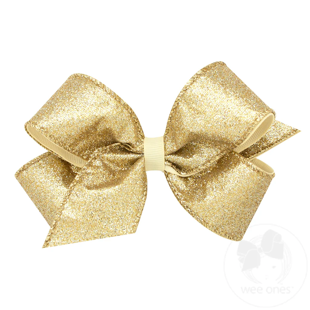 Party Glitter Bow Champagne