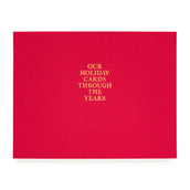 Red Holiday Card Book