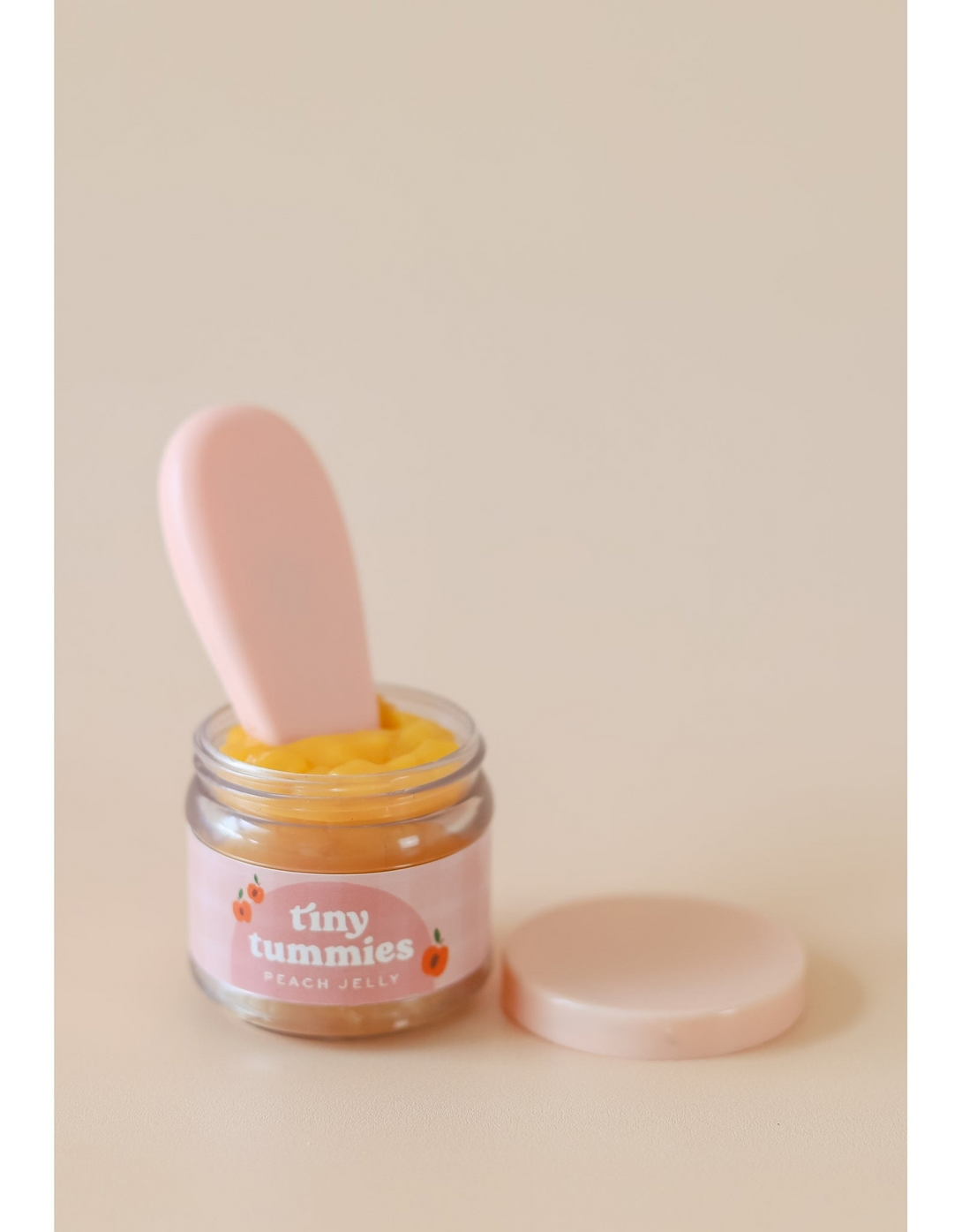 Tiny Tummies Peach Jelly Food Jar and Spoon