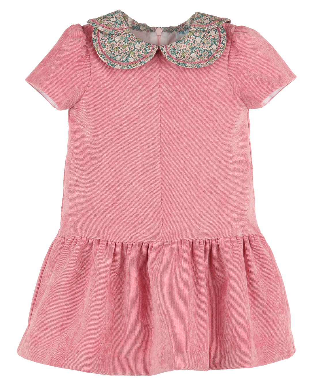 Corduroy Rose Petal Print Dress
