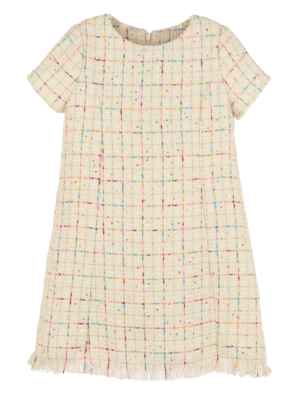 Tweed Princess Dress Ivory