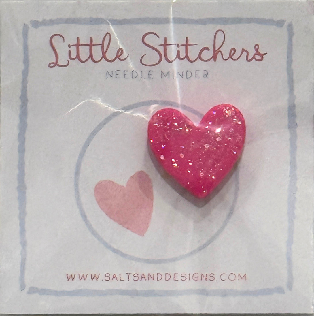 Little Stitchers Heart Needle Minder Pink