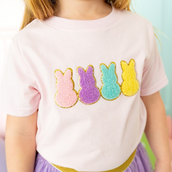 Easter Peeps Patch Short Sleeve T-Shirt