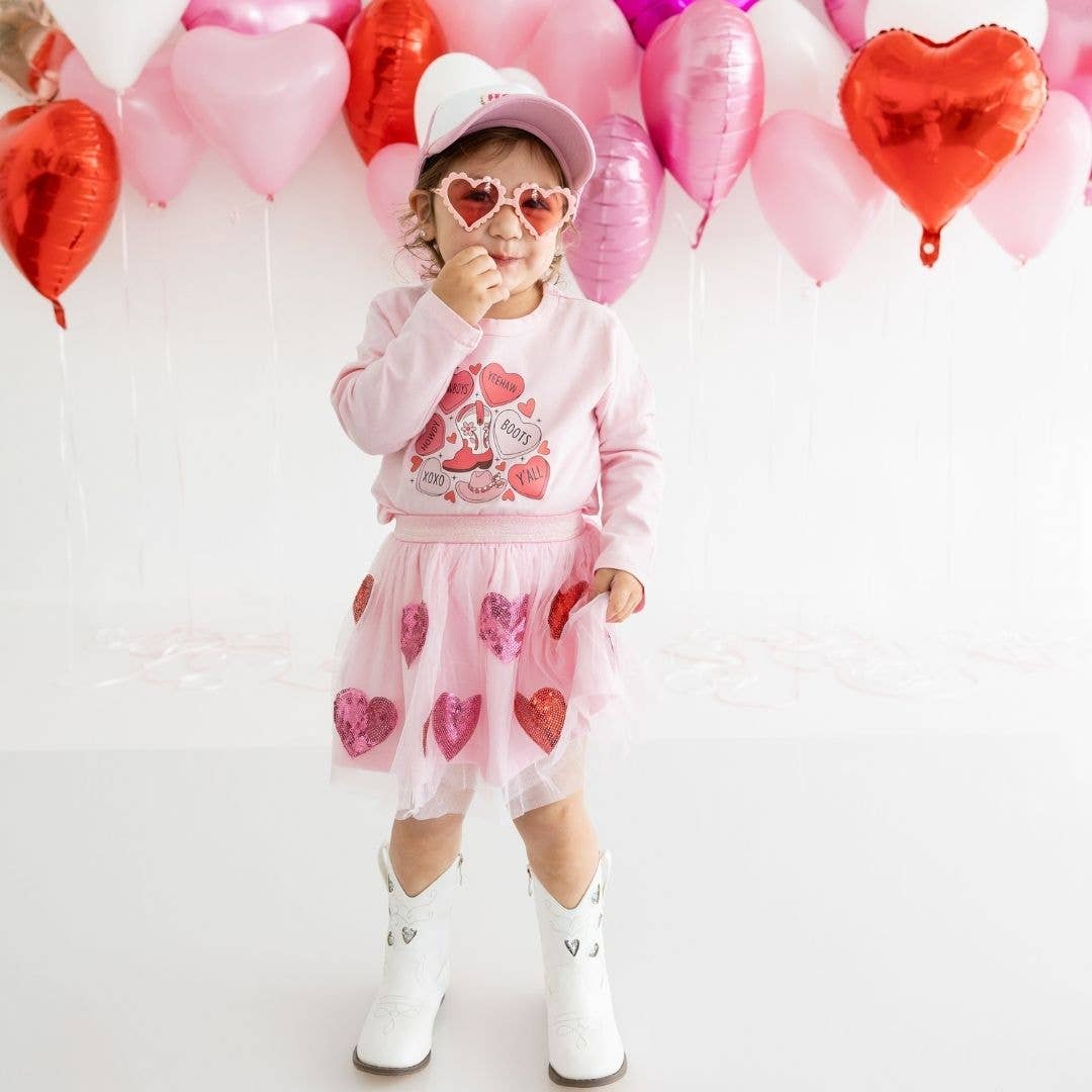 Sequin Heart Valentine's Day Tutu