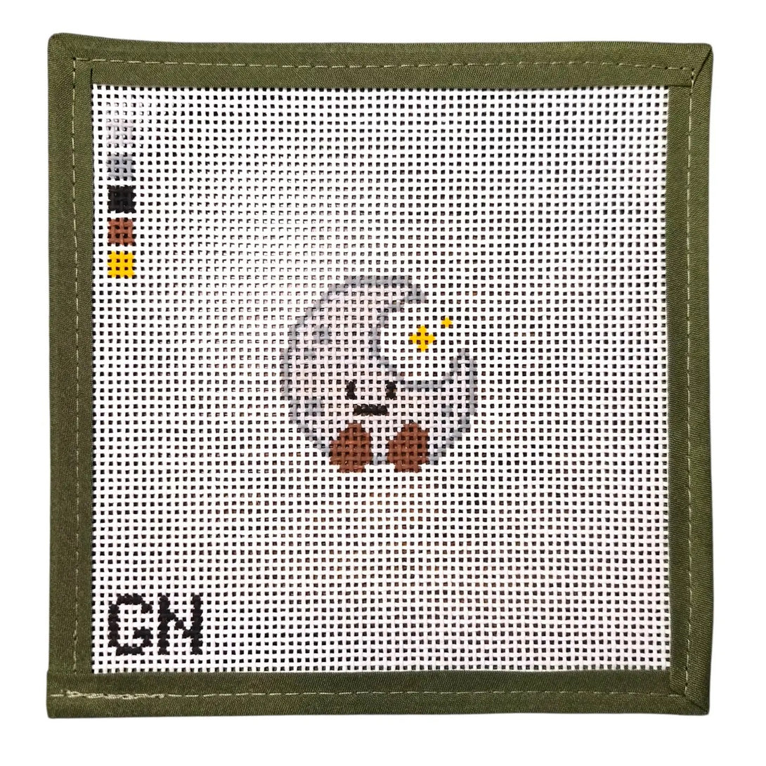 Mini Happy Moon Needlepoint Canvas