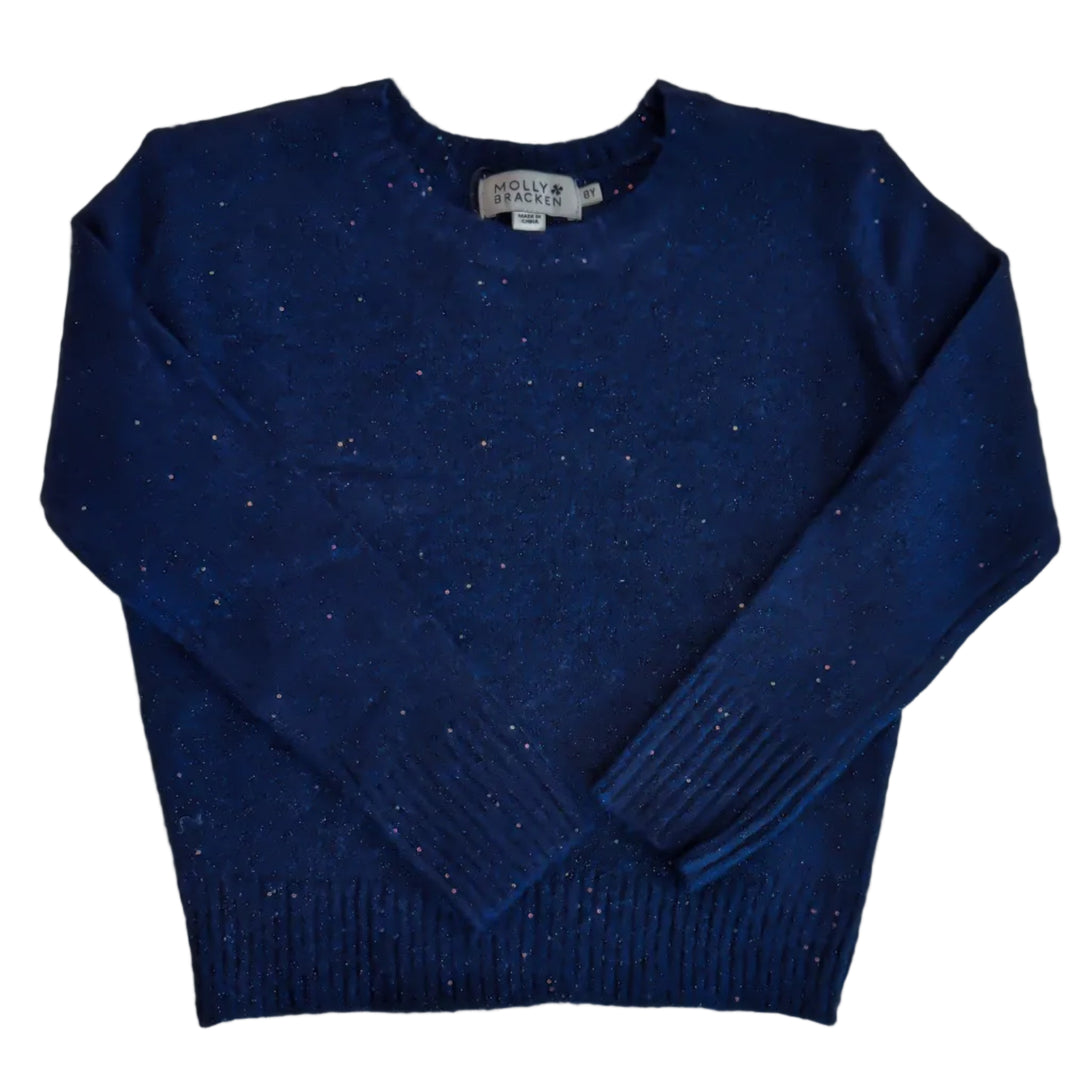 Girls Knitted Sweater Navy Blue