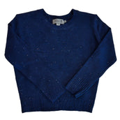 Girls Knitted Sweater Navy Blue