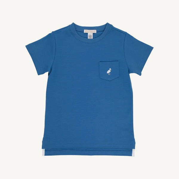 Carter Crew Neck Wood Boat Blue