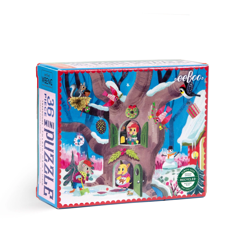 Woodland Holiday Mini Puzzle 36 Piece - Treehouse