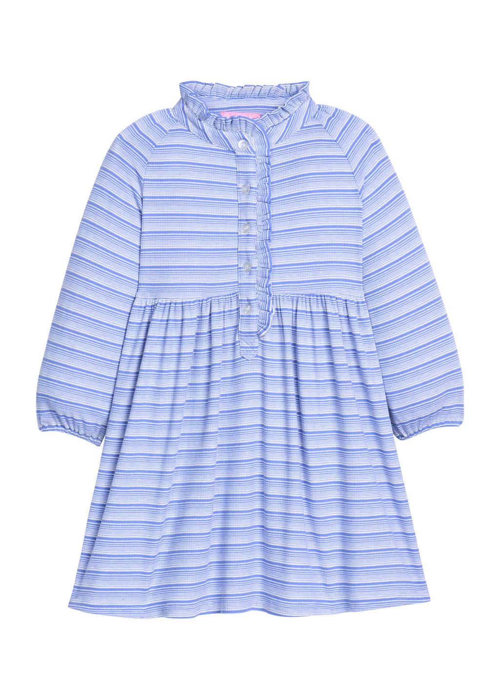 Amelia Dress - Blue Sparkle Stripe