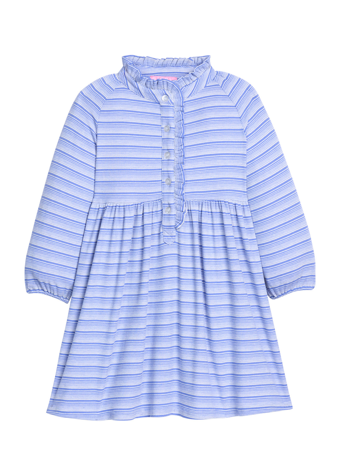 Amelia Dress - Blue Sparkle Stripe