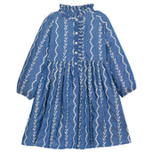 Amelia Dress - Chamonix Chambray Embroidery