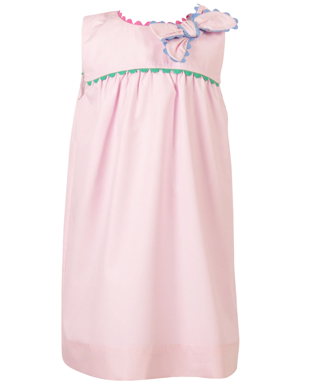 Annie Bow Dress in Pink