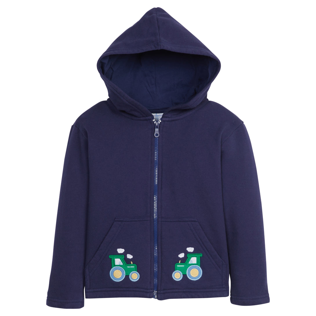 Applique Hoodie Tractor