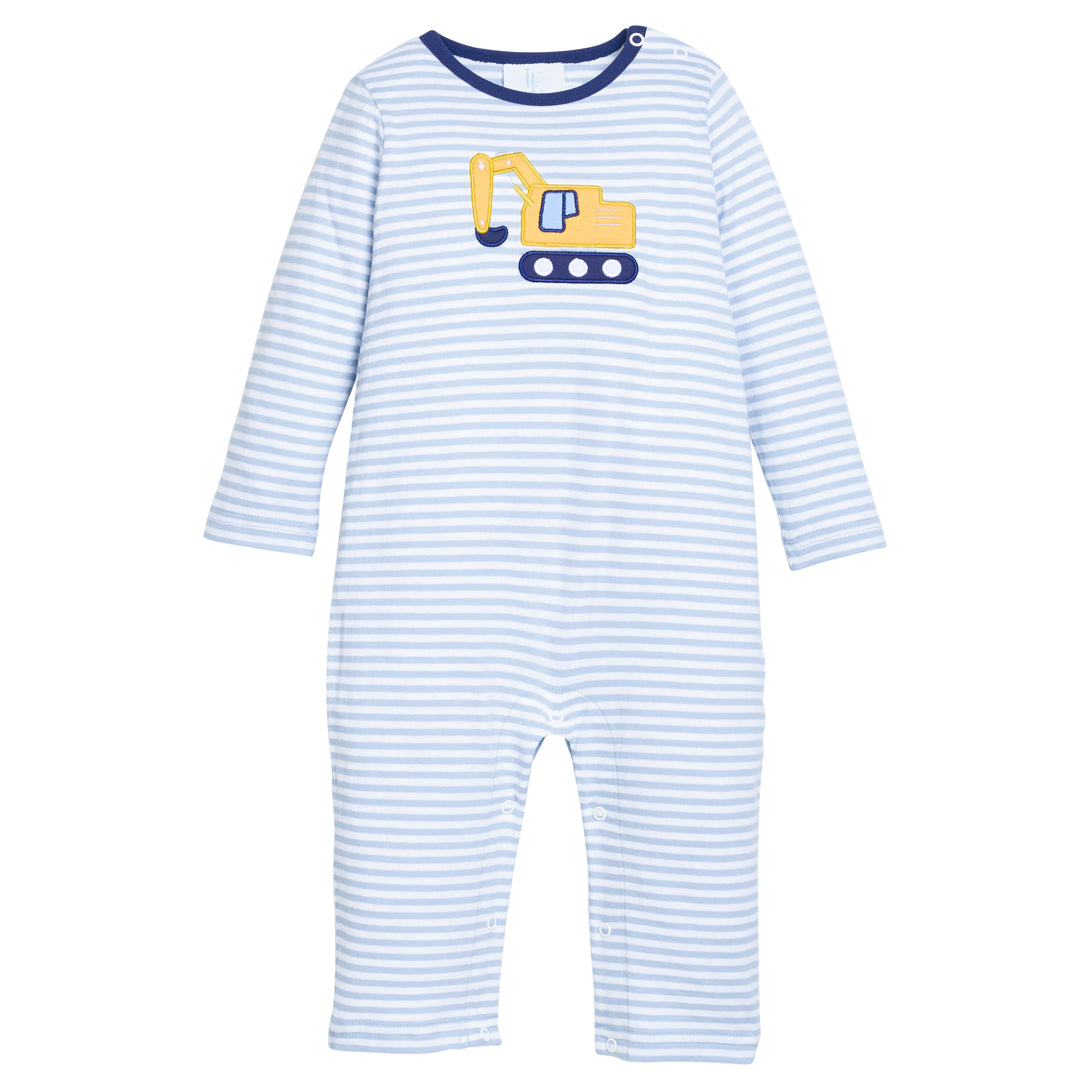 Applique Romper - Excavator