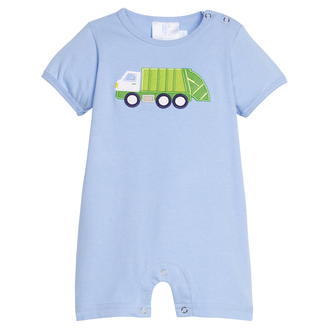 Applique Romper Garbage Truck PRE-ORDER