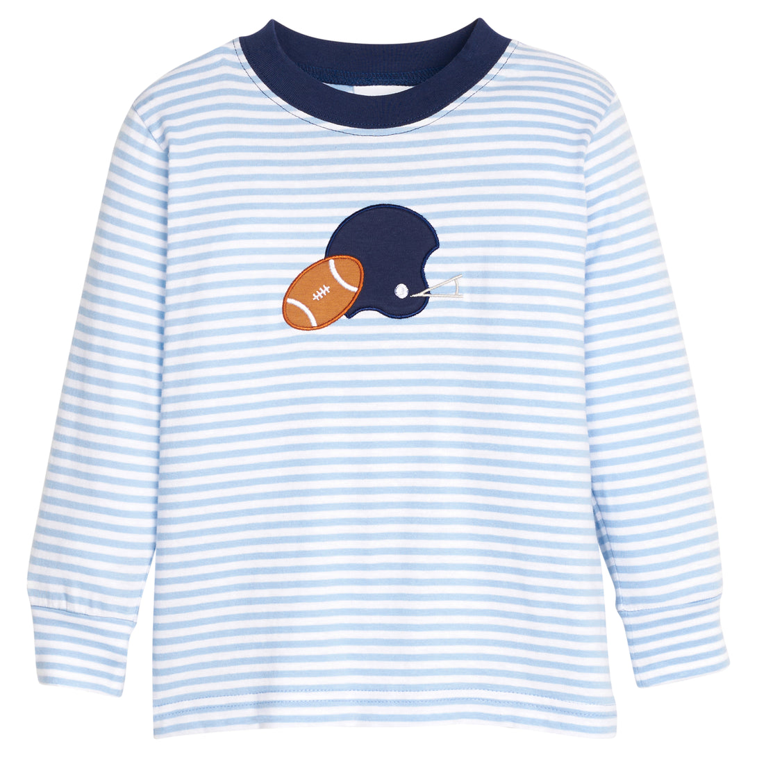 Applique T-Shirt Football Helmet