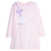 Applique T-Shirt Dress Ice Skate